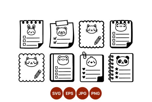 Cute Animal Checklist Icons