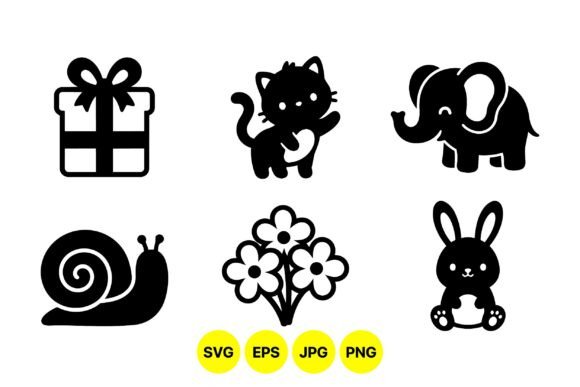 Cute Animal Icon Clipart Pack