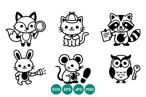 Detective Animal Vector Bundle