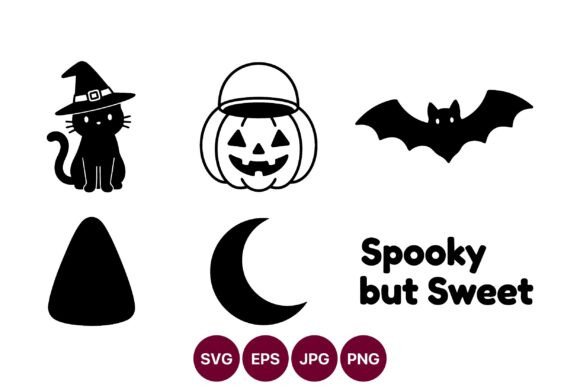 Halloween Silhouette Icon Set