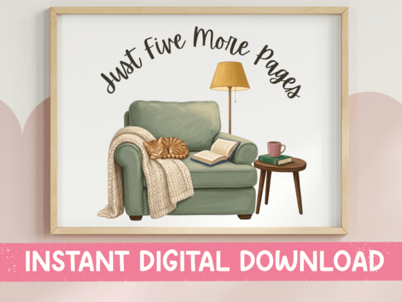 Just Five More Pages Cozy Reading Chair