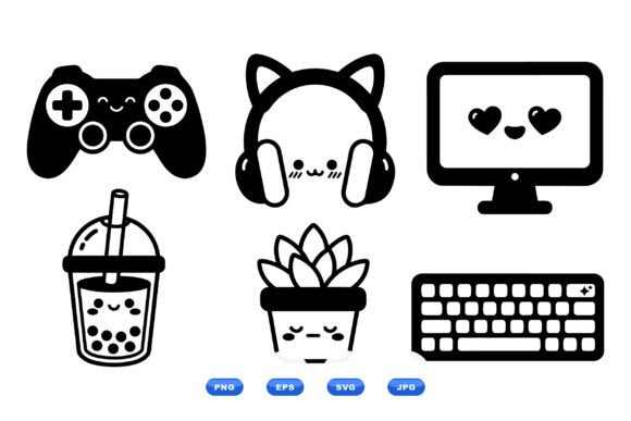 Kawaii Tech and Cute Icons Pack